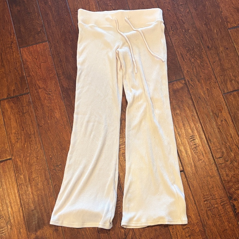 Hollister Cream Flare Pants